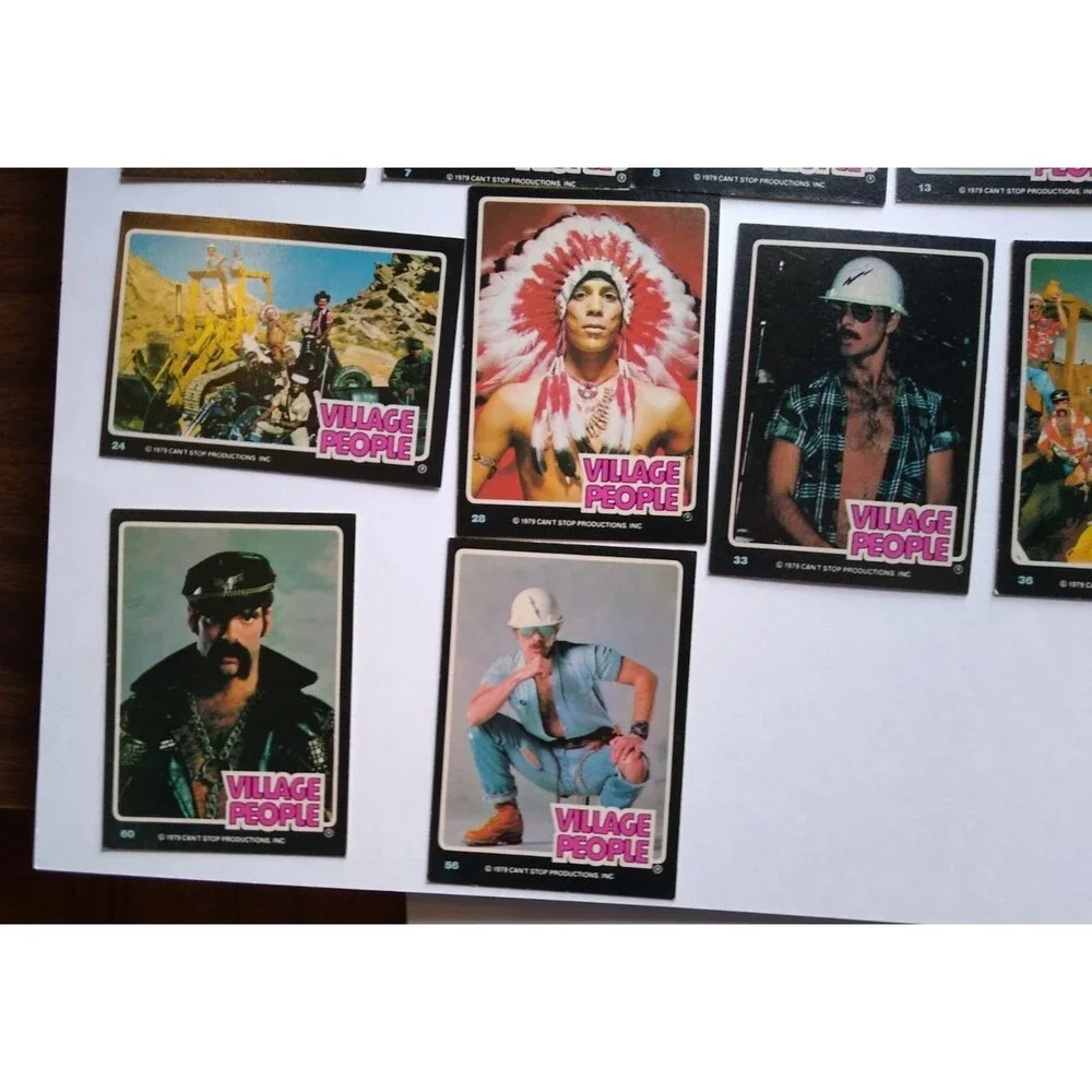 Vintage Village People Trading Cards Lot of 18 1979 Non-Sport Disco Dance Music